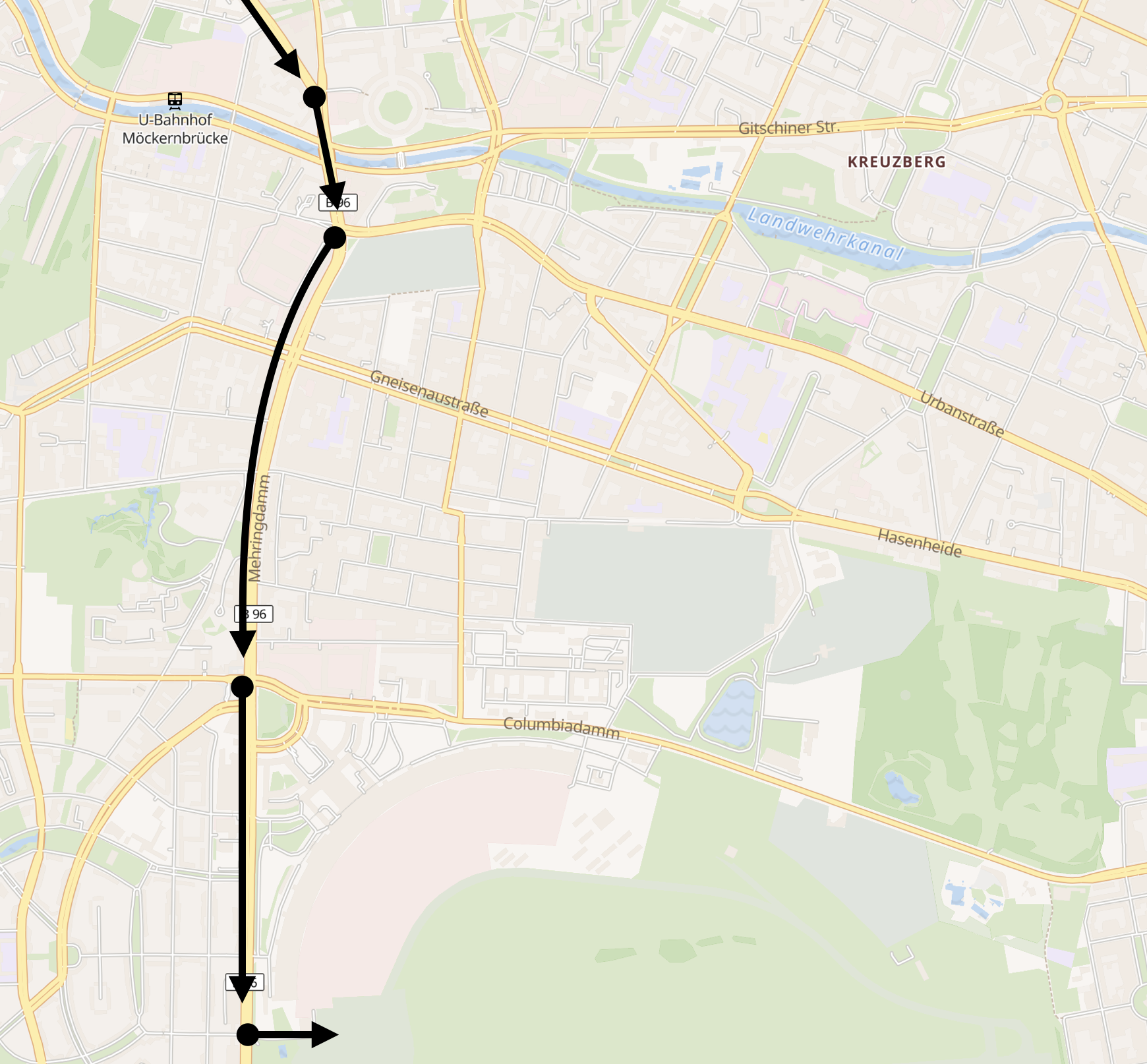 Karte 2 Radparade Berlin 2023